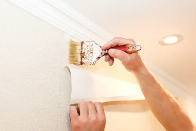 Pose de papier peint à Baume-les-Messieurs — revêtements muraux et toiles de verre